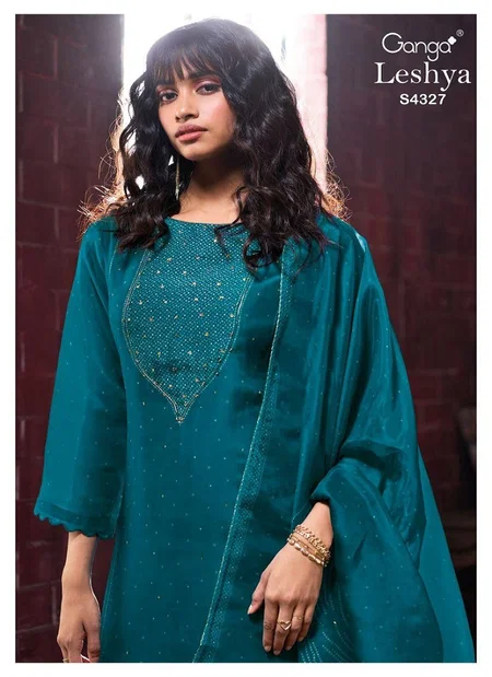 Leshya 4327 By Ganga Bemberg Silk Salwar Kameez Wholesale Price In Surat